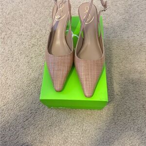 Sam Edelman Blush Pointed Slingback Heels